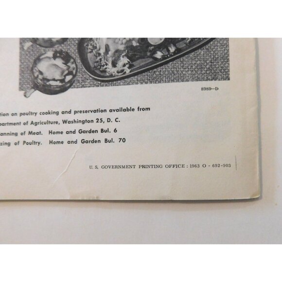 Turkey on the Table The Year Round USDA 1963 Home & Garden Bulletin No. 45 - Picture 3 of 5